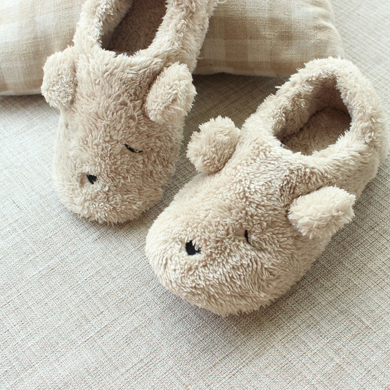 Fluffy Cute Dog Home Slippers