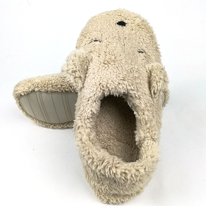 Fluffy Cute Dog Home Slippers