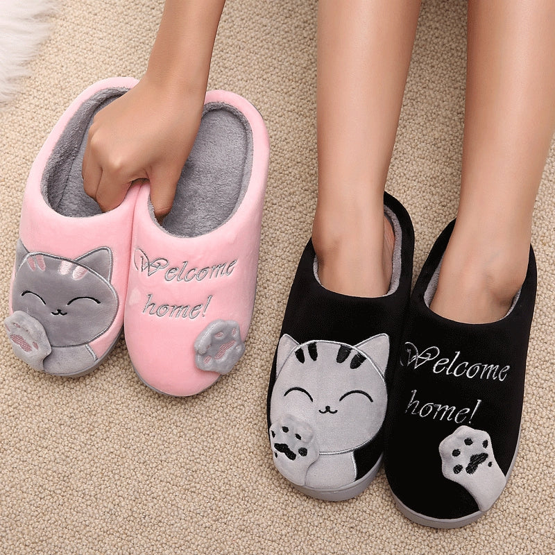 Friendly Cat Home Slippers