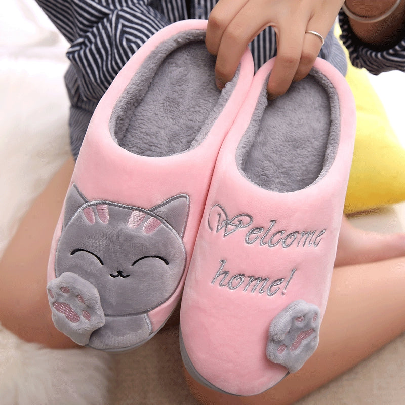 Friendly Cat Home Slippers