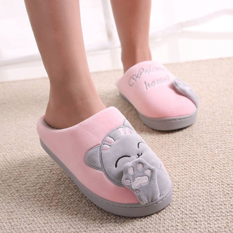 Friendly Cat Home Slippers