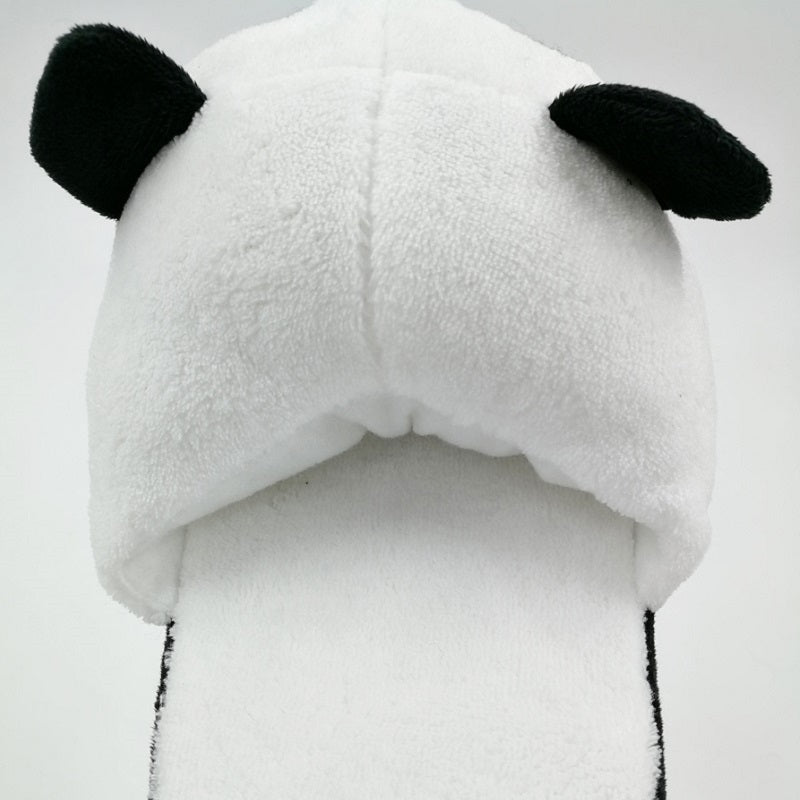 Winter Fuzzy Panda Slippers