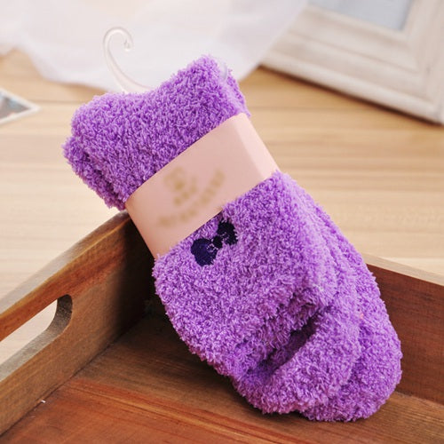 Soft and Warm Fluffy Bed Socks