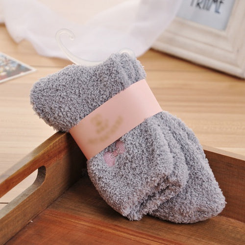 Soft and Warm Fluffy Bed Socks