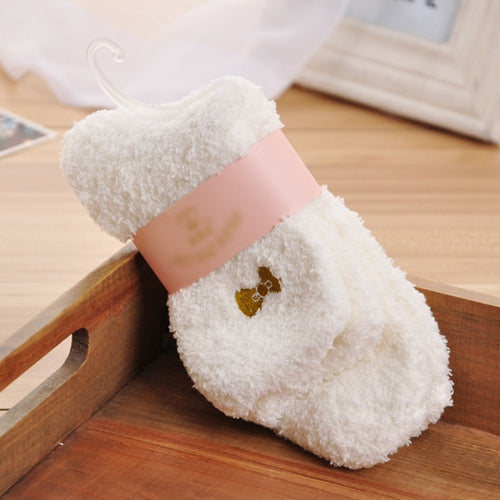 Soft and Warm Fluffy Bed Socks