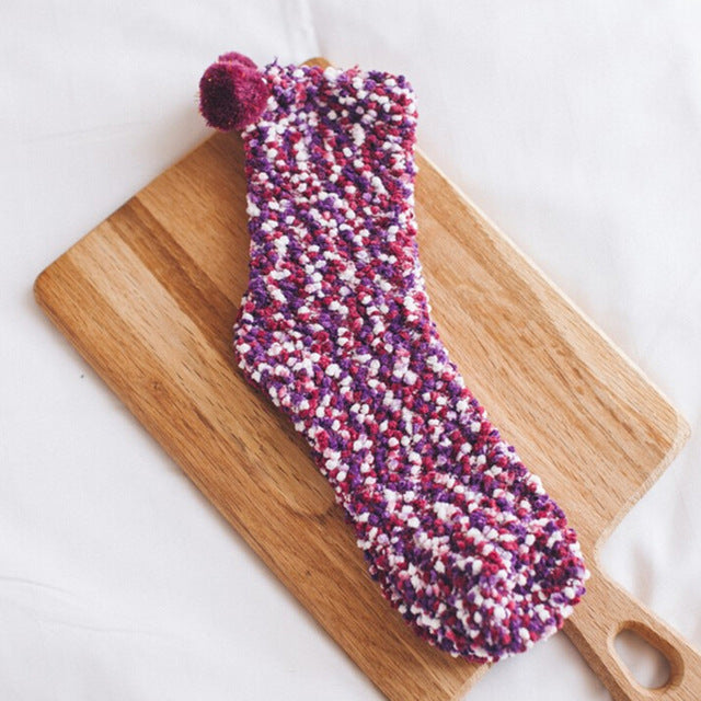 Stylish Fuzzy Warm Bed Socks