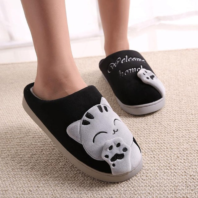 Friendly Cat Home Slippers