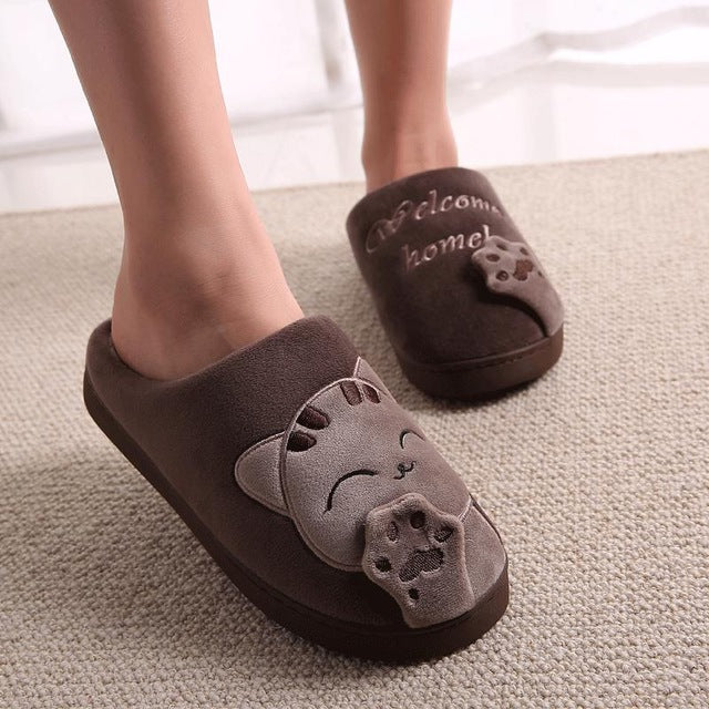 Friendly Cat Home Slippers