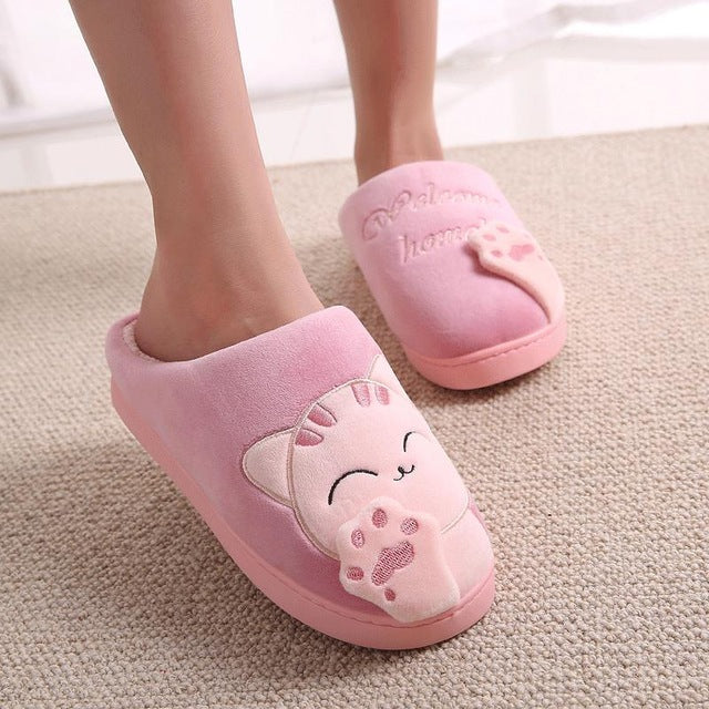 Friendly Cat Home Slippers