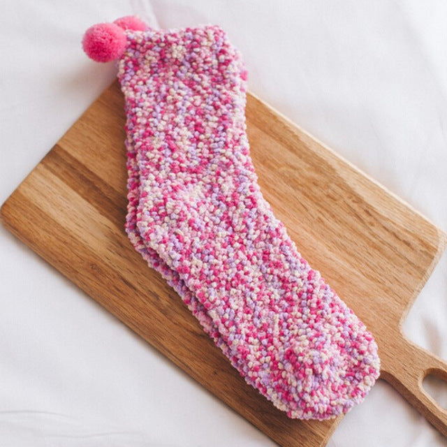 Stylish Fuzzy Warm Bed Socks